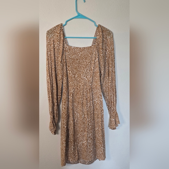 Savanna Jane Boho Paisley Long Sleeve Mini Fall Cottagecore Dress New Size Small - Picture 3 of 3